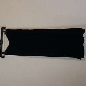 RALPH Ralph Lauren black velvet feel long skirt
